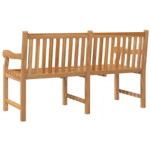 Berkfield Garden Bench 150 cm Solid Teak Wood