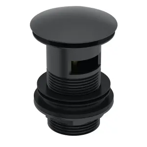 Matt Black Bottle Trap Basin/Sink Waste Adjustable Brass Extension Pipe Tube & SlottedFull Cover Plug