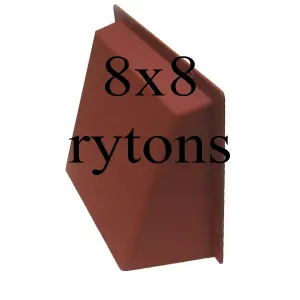 Rytons 8.5 x 8 Terrracotta Cowl Air Vent Hooded Cover for Grilles and Extractors