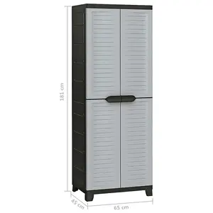 Berkfield Plastic Cabinet 65x45x181 cm