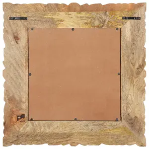 Berkfield Mirror 50x50 cm Solid Mango Wood