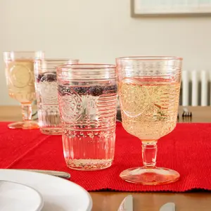 Romantic Wine Glasses - Romantic 320ml (Set of 4) Pink