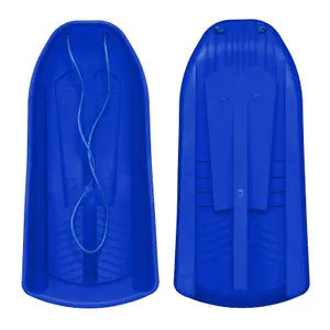 simpa Blue Plastic Snow Bullet Speedstar Snow Sledge Toboggan - Set of 2