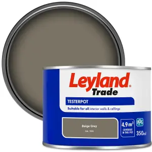 Leyland Trade Vinyl Matt Walls & Ceilings Emulsion Paint Beige Grey (RAL 7006) 350ml Tester