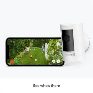 Ring Outdoor Camera Battery - White - Stick Up Camera, HD Video & Two-Way Talk