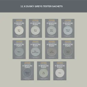 Rust-Oleum Grey Satin Furniture Paint Tester Samples - 10ml