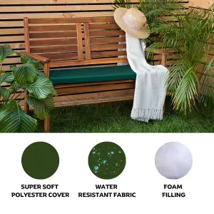 Dark Green Garden Bench Seat Cushion Non Slip Comfortable Patio Bench Cushions Swing Cushions