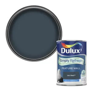 Dulux One coat Ink well Matt Emulsion paint, 1.25L