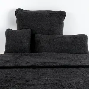 Merino Wool Quilt - Plain Black 240