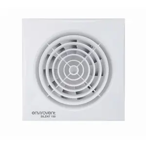 Envirovent Silent 150mm 6" Bathroom Extractor Fan Humidistat Timer Pull Cord