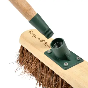 Burgon & Ball Straight Stiff Bassine Outdoor Floor Broom, (W)310mm