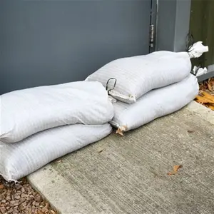 Proguard White Polypropylene Woven Sand Bags 13" X 30", Size: 13X30"