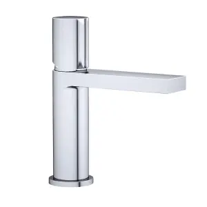 Enzo Polished Chrome Round Deck-mounted Basin Mono Mixer Tap