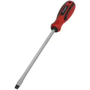 High-Quality Slotted Screwdriver 8 x 200mm with Soft Grip Handle and Chrome Vanadium Shaft