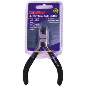 SupaTool Mini Side Cutter Plier Black (4.5in)