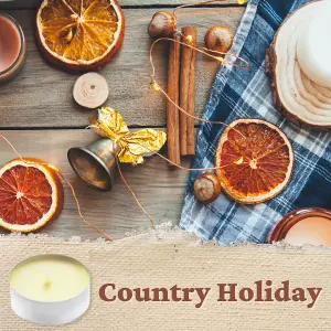 50pck Country Holiday Scented Tealight Candle Set