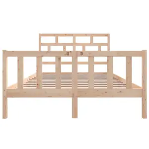 Berkfield Bed Frame Solid Wood Pine 160x200 cm