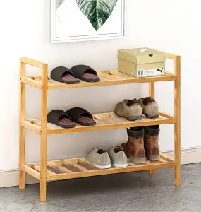 Hallowood Furniture Aston 3 Tier Stackable Shoe Rack