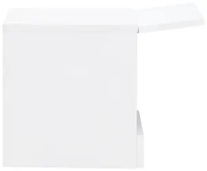 GFW Galicia Pair of Wall Hanging Bedside Tables White