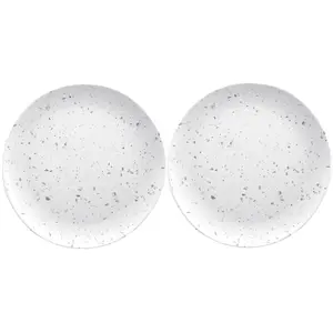 Purely Home Terrazzo Melamine Dinner Plates - Set of 2