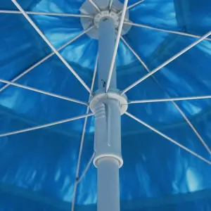 Berkfield Hawaii Beach Umbrella Blue 300 cm