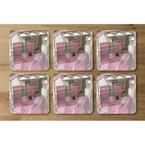 Square 6 Piece Coaster Set (Set of 6)