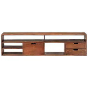 Berkfield TV Cabinet 140x30x35 cm Solid Acacia Wood