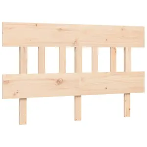 Berkfield Bed Frame with Headboard 140x200 cm Solid Wood