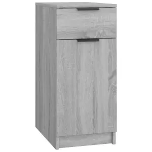 Berkfield Desk Cabinet Grey Sonoma 33.5x50x75 cm Engineered Wood