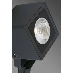 Luminosa Sobek LED Outdoor Spike Light Black IP65