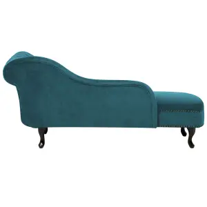 Right Hand Chaise Lounge Velvet Teal NIMES