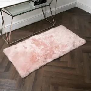 Pink Rectangle Sheepskin - 70 x 140cm