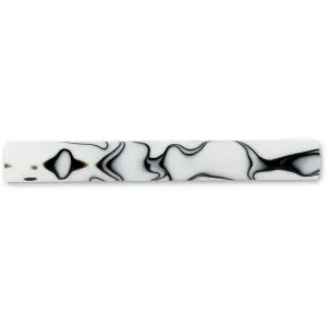 Shockwave Acrylic Pen Blank - White with Black