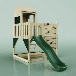 Rebo PolarPlay Kids Scandinavian Style Climbing Platform & Playhouse - Alva