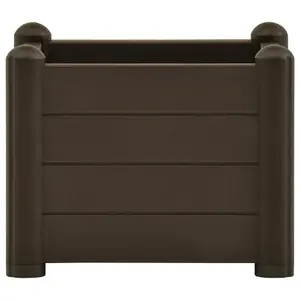 Berkfield Garden Raised Bed PP Mocha 43x43x35 cm