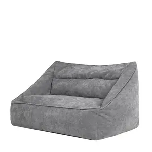 icon Cecilia Bean Bag Sofa Grey Giant Chenille Bean Bag Chair