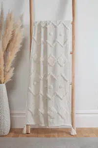 Juniper Tufted Cotton Blanket Throw