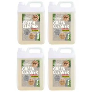 Liquipak Patio Cleaner, Green Cleaner Ready to Use, Mould & Algae Remover 4x5L