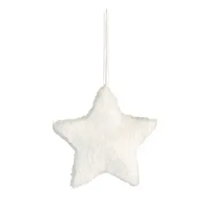 White Fluffy Star Hanging decoration