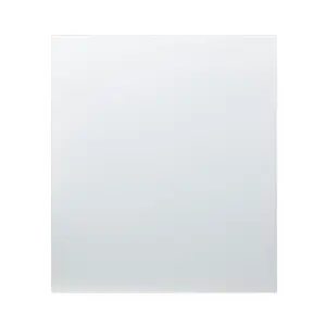 GoodHome White Glass Splashback, (H)800mm (W)600mm (T)5mm