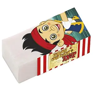 Jake And The Never Land Pirates Logo Erasers (Pack of 4) Red/White/Blue (One Size)