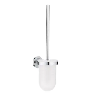 Grohe 40374 Essentials Chrome Metal Bathroom Toilet Brush & Holder