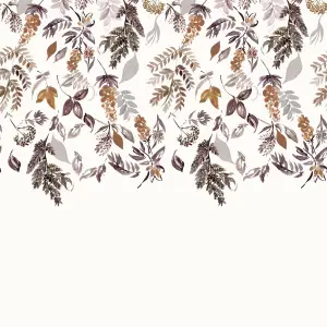 Roomblush Foliage Garland Eco 4 Lane Repeatable Wallpaper Mural 200 x 285cm, Ochre