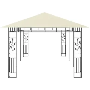 Berkfield Gazebo with Mosquito Net 6x3x2.73 m Cream