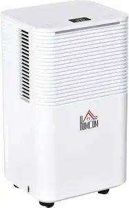 HOMCOM 12L/Day Portable Quiet Dehumidifier | Robert Dyas