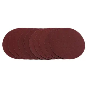 Draper  Sanding Discs, 125mm, Hook & Loop, 80G (Pack of 10) 02694