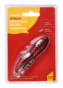 Amtech R2355 13-in-1 Multi-function pocket tool