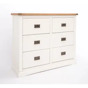 Cosenza 6 Drawer Chest of Drawers Bras Drop Handle