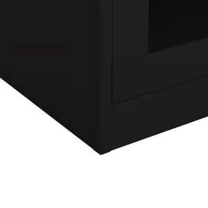 Berkfield Office Cabinet Black 90x40x90 cm Steel