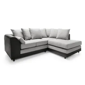 Dylan Corner Sofa Right Facing in Light Grey